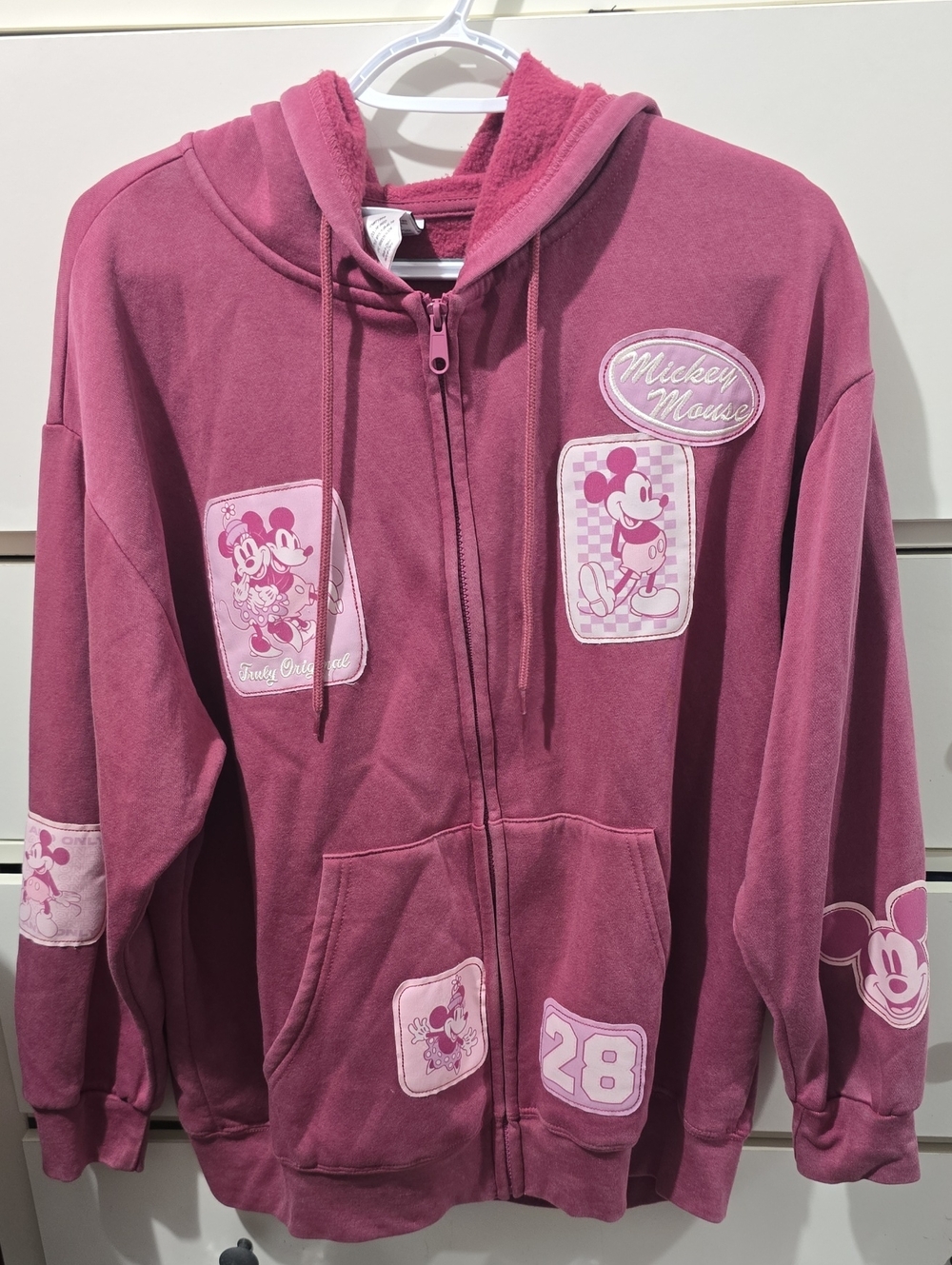 Disney Mickey Mouse Girls' Hooded Zip Jacket